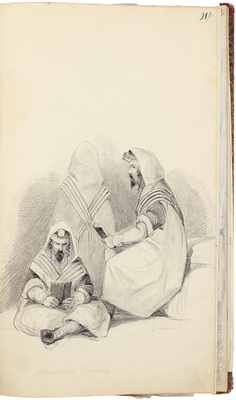 Штернберг Василий Иванович. Альбом рисунков с пейзажами, портретами и набросками 